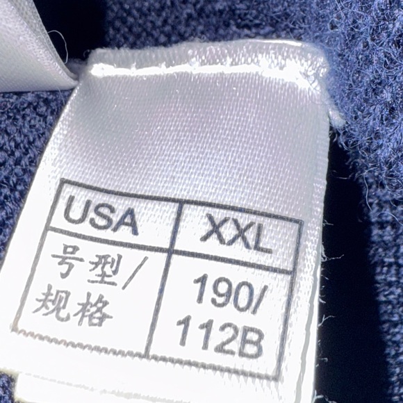 Brooks Brothers 1/4 Zip Men’s, Blue Striped 100% Merino Wool Sweater — Size-XXL - Picture 10 of 13